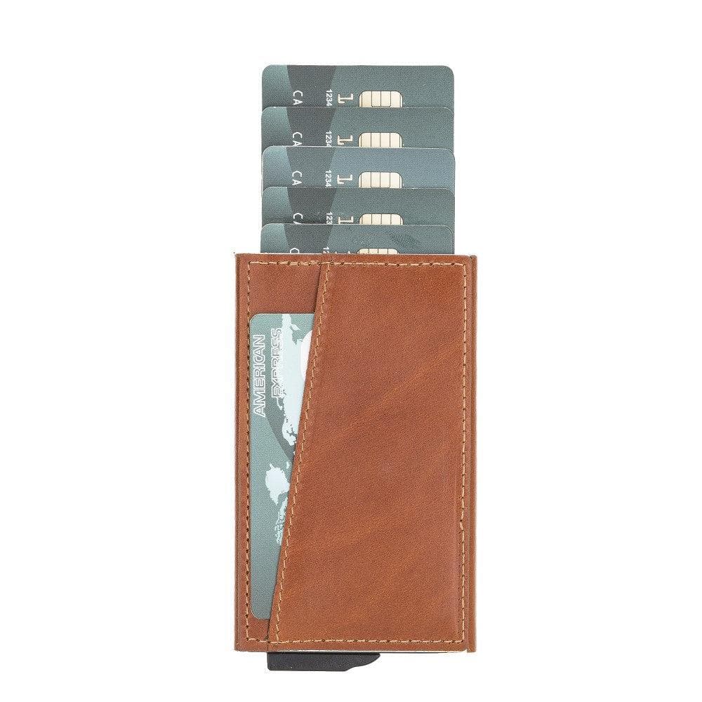 Montella Genuine Leather Pop-Up Card Holder