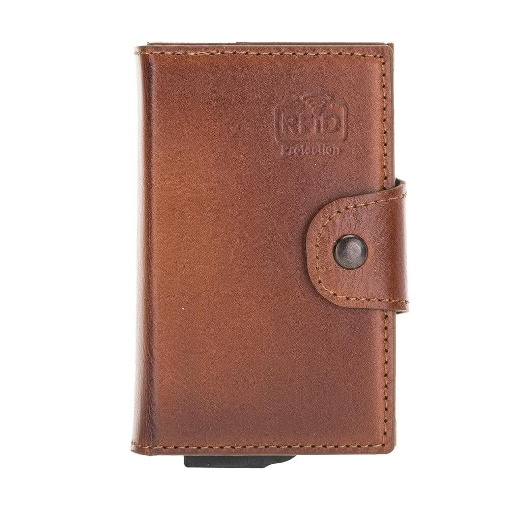 Montella Genuine Leather Pop-Up Card Holder