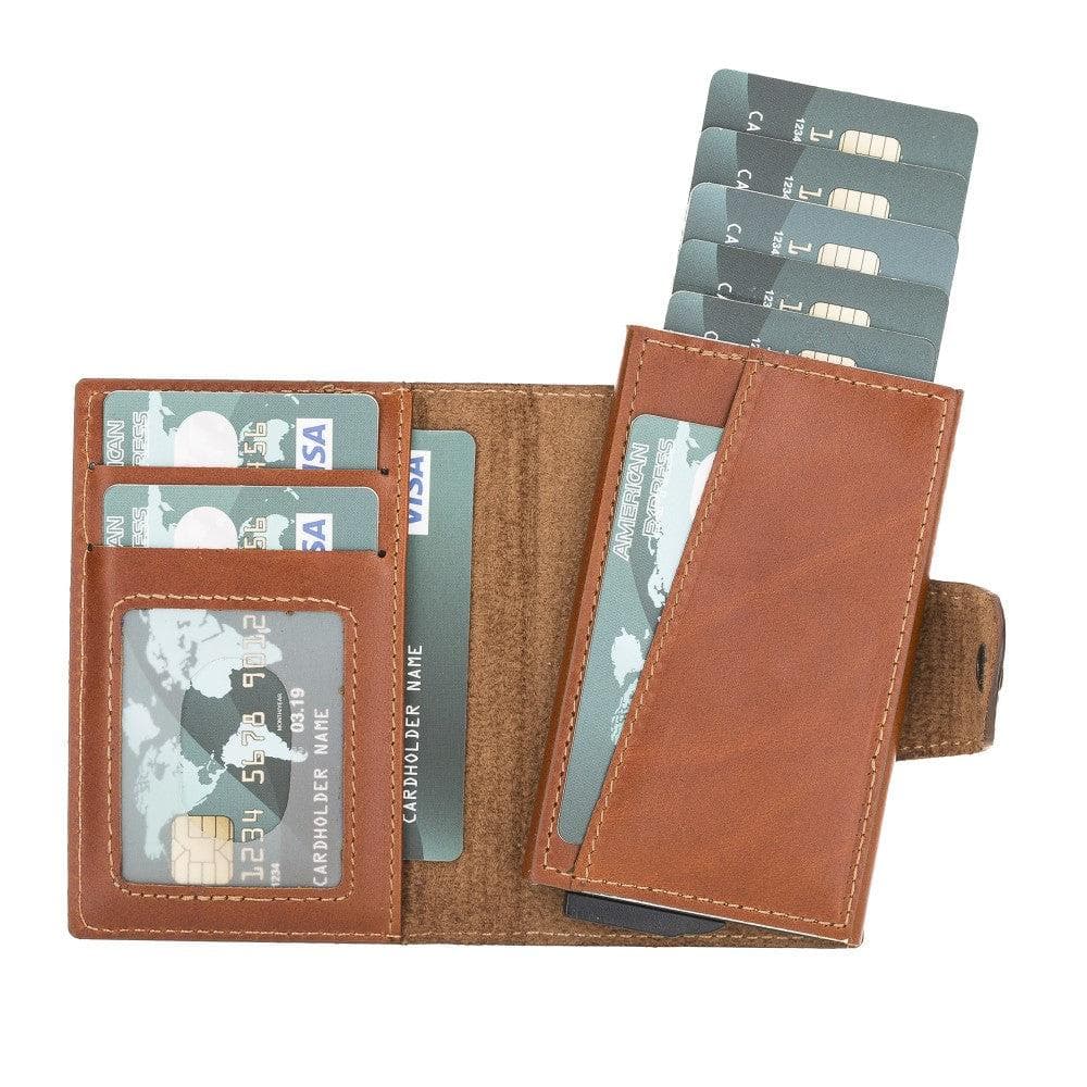 Montella Genuine Leather Pop-Up Card Holder