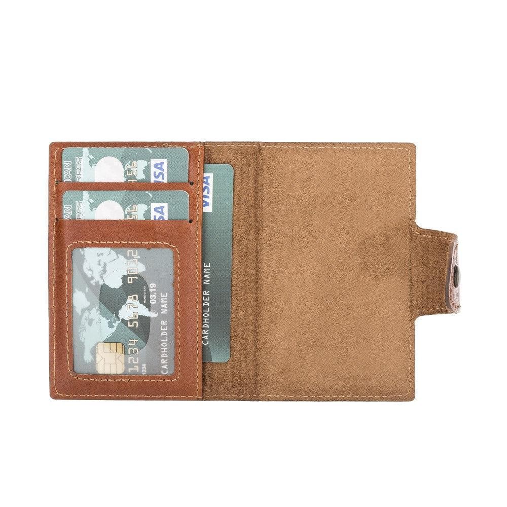 Montella Genuine Leather Pop-Up Card Holder