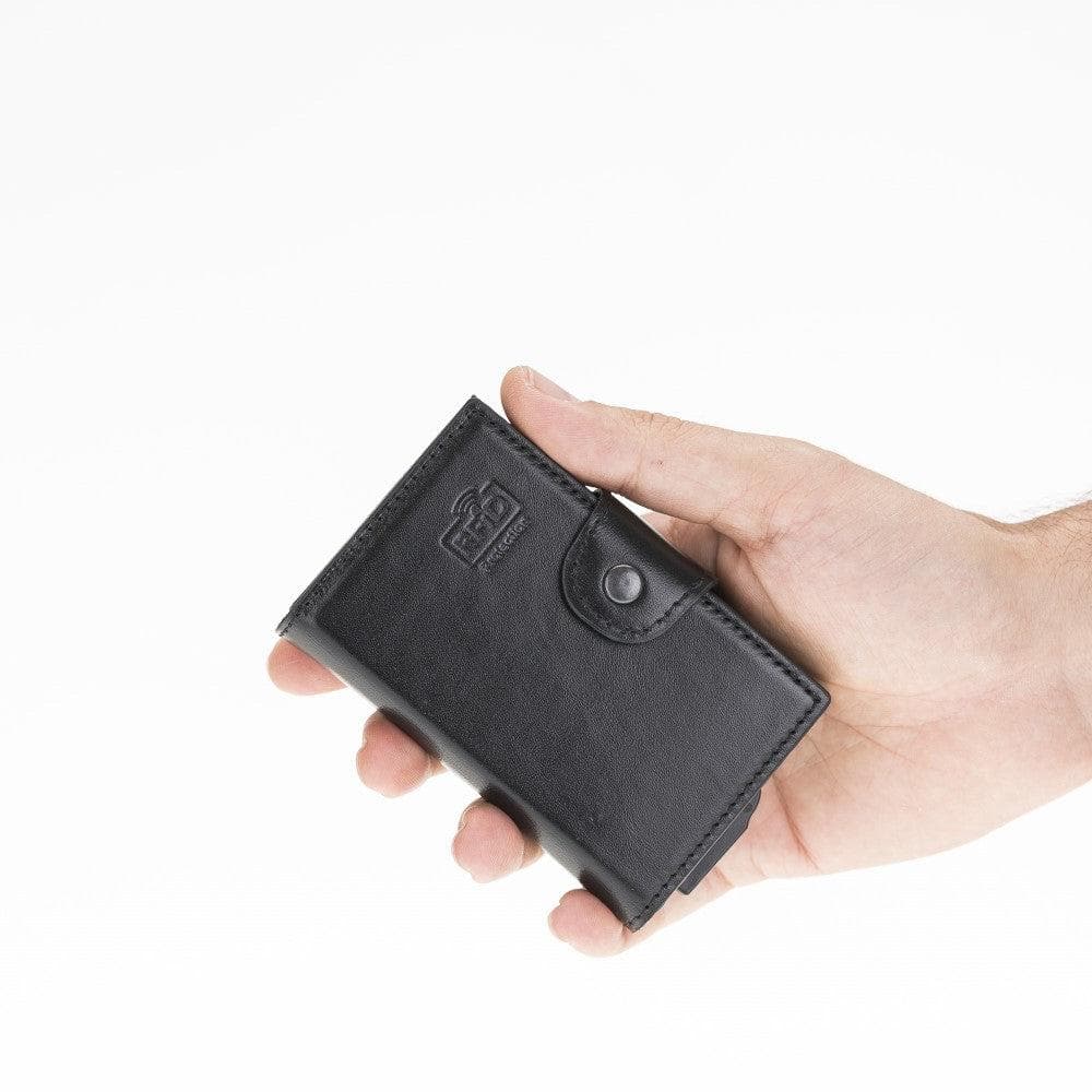Montella Genuine Leather Pop-Up Card Holder