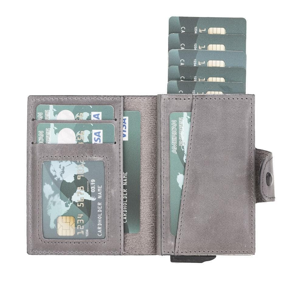 Montella Genuine Leather Pop-Up Card Holder