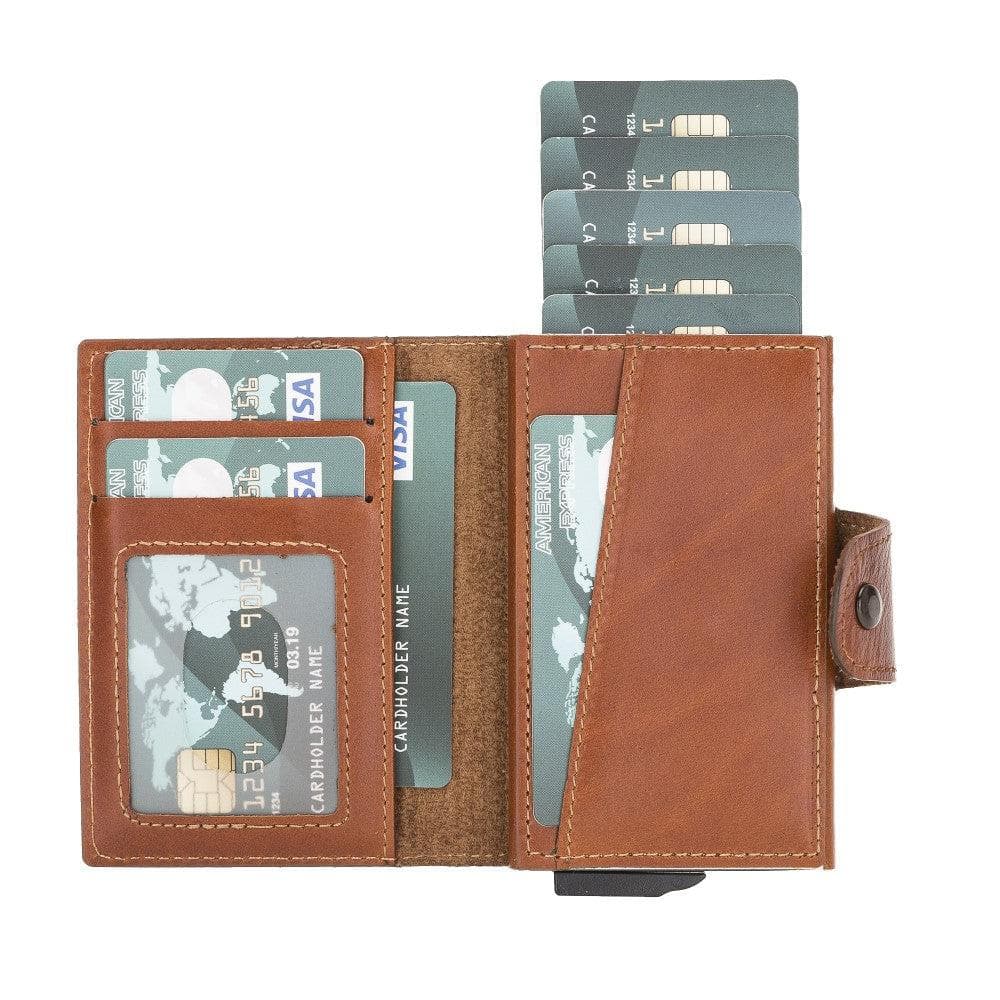 Montella Genuine Leather Pop-Up Card Holder