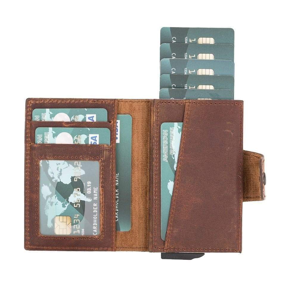 Montella Genuine Leather Pop-Up Card Holder