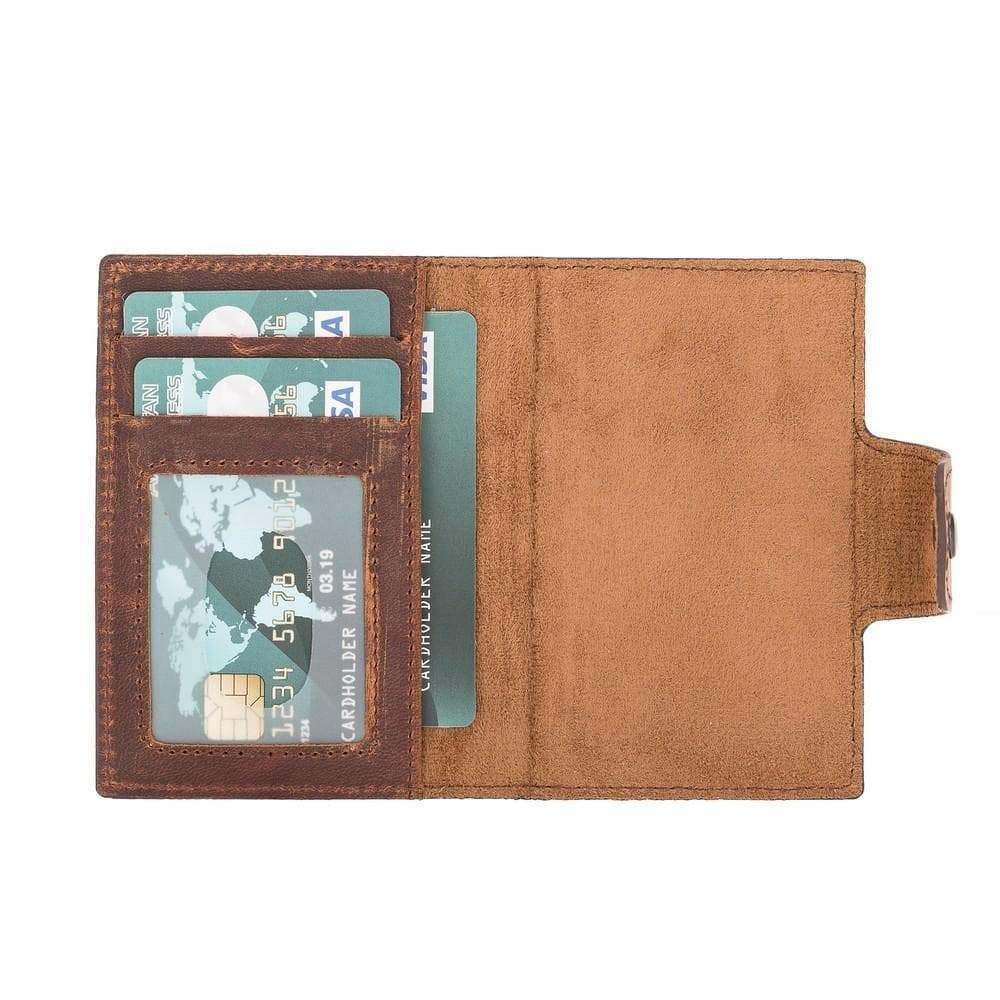 Montella Genuine Leather Pop-Up Card Holder