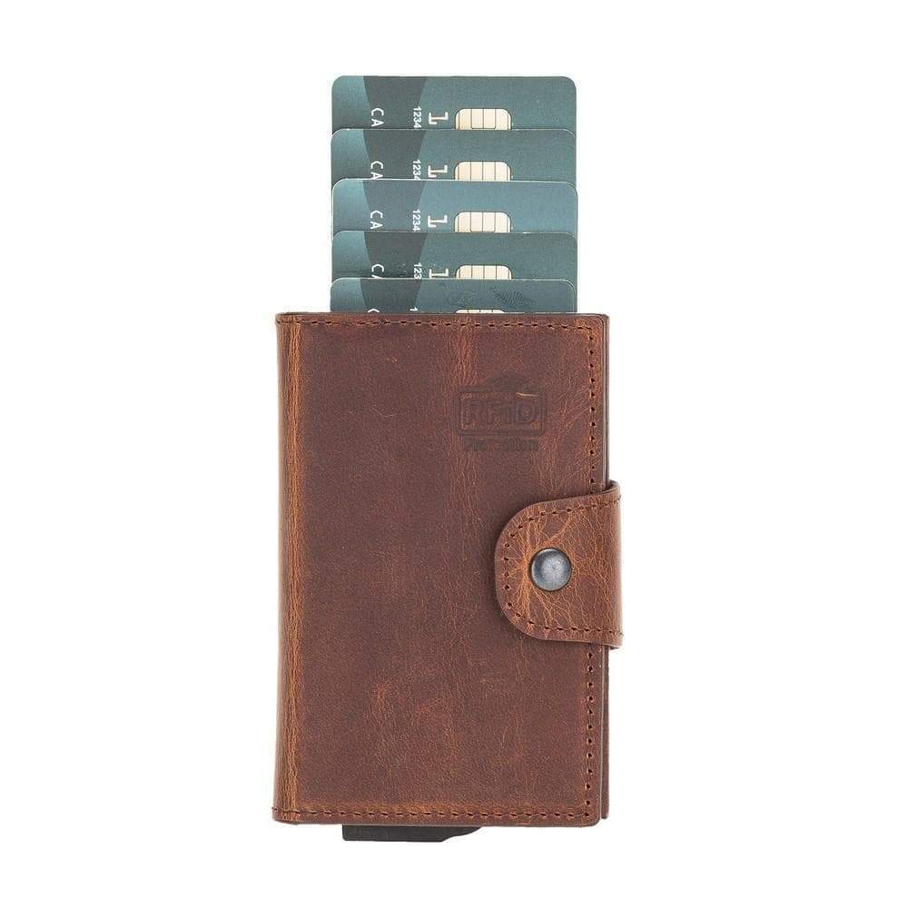Montella Genuine Leather Pop-Up Card Holder