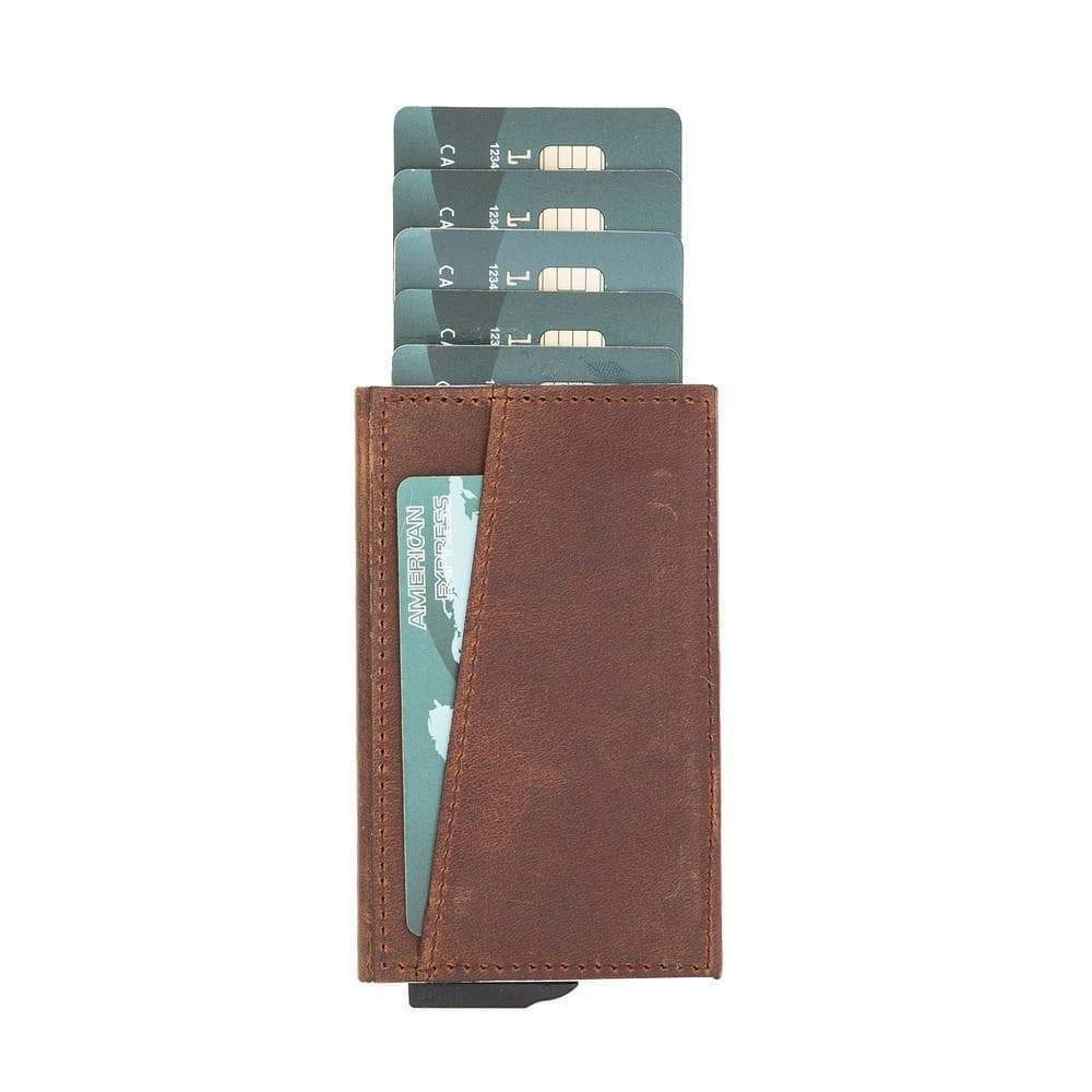 Montella Genuine Leather Pop-Up Card Holder