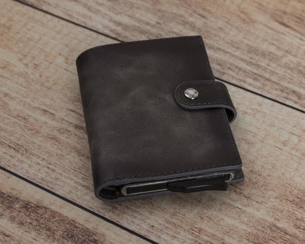Palermo Zip Mechanical Genuine Leather Card Holder