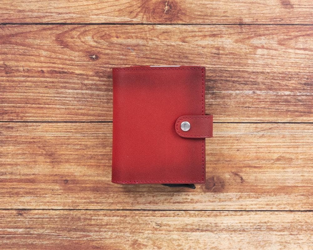 Palermo Zip Mechanical Genuine Leather Card Holder