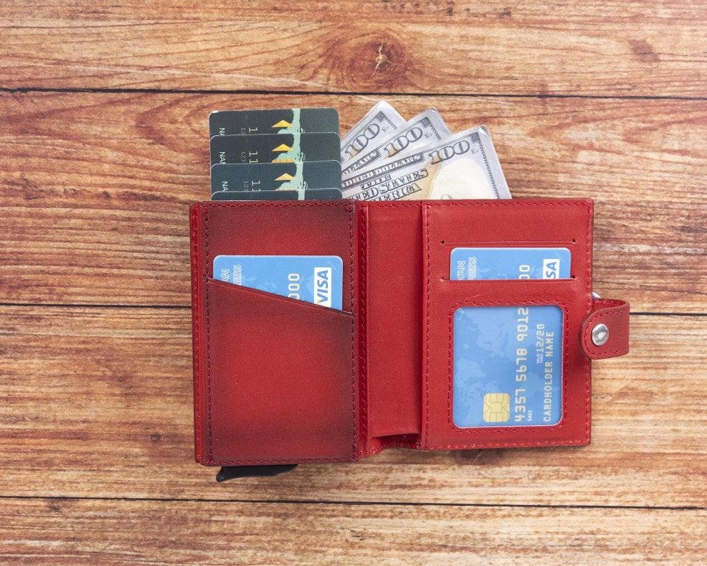 Palermo Zip Mechanical Genuine Leather Card Holder