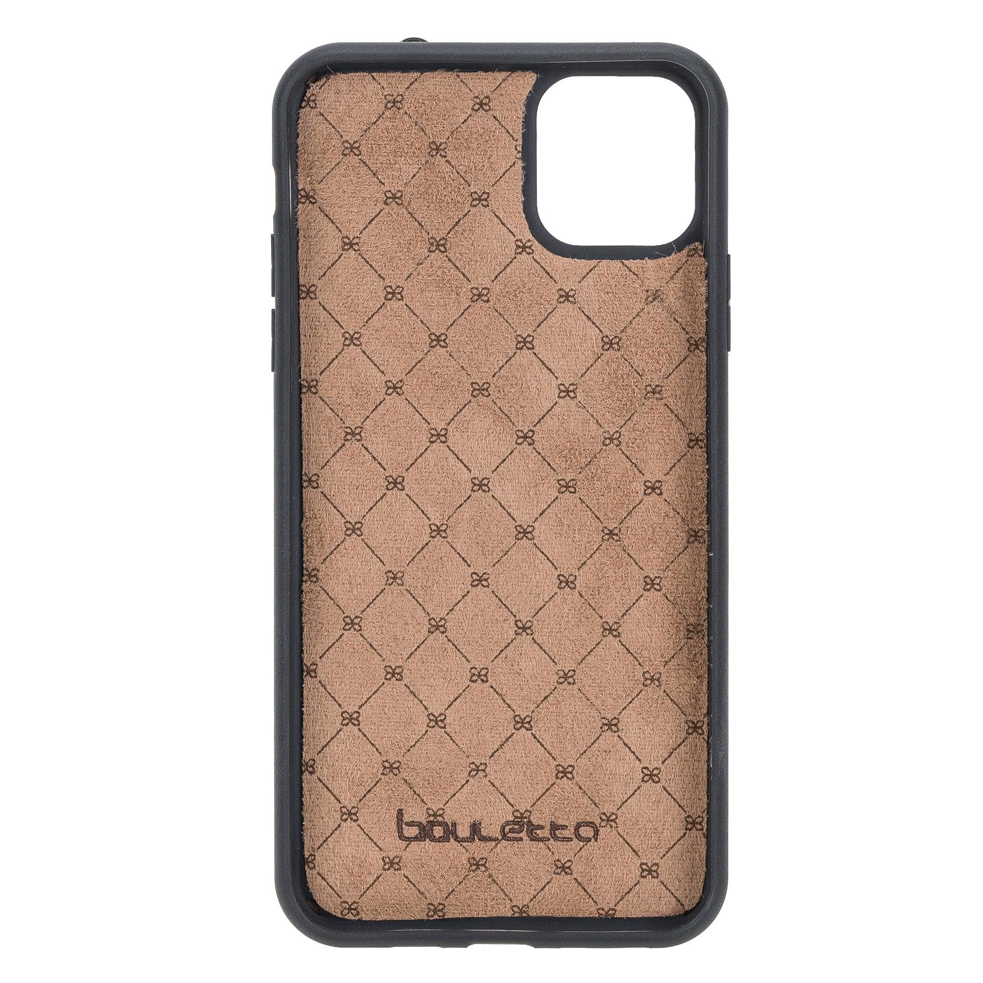 Flex Cover Card Holder iPhone 11 Series Genuine Leather Back Cover with Hand Strap