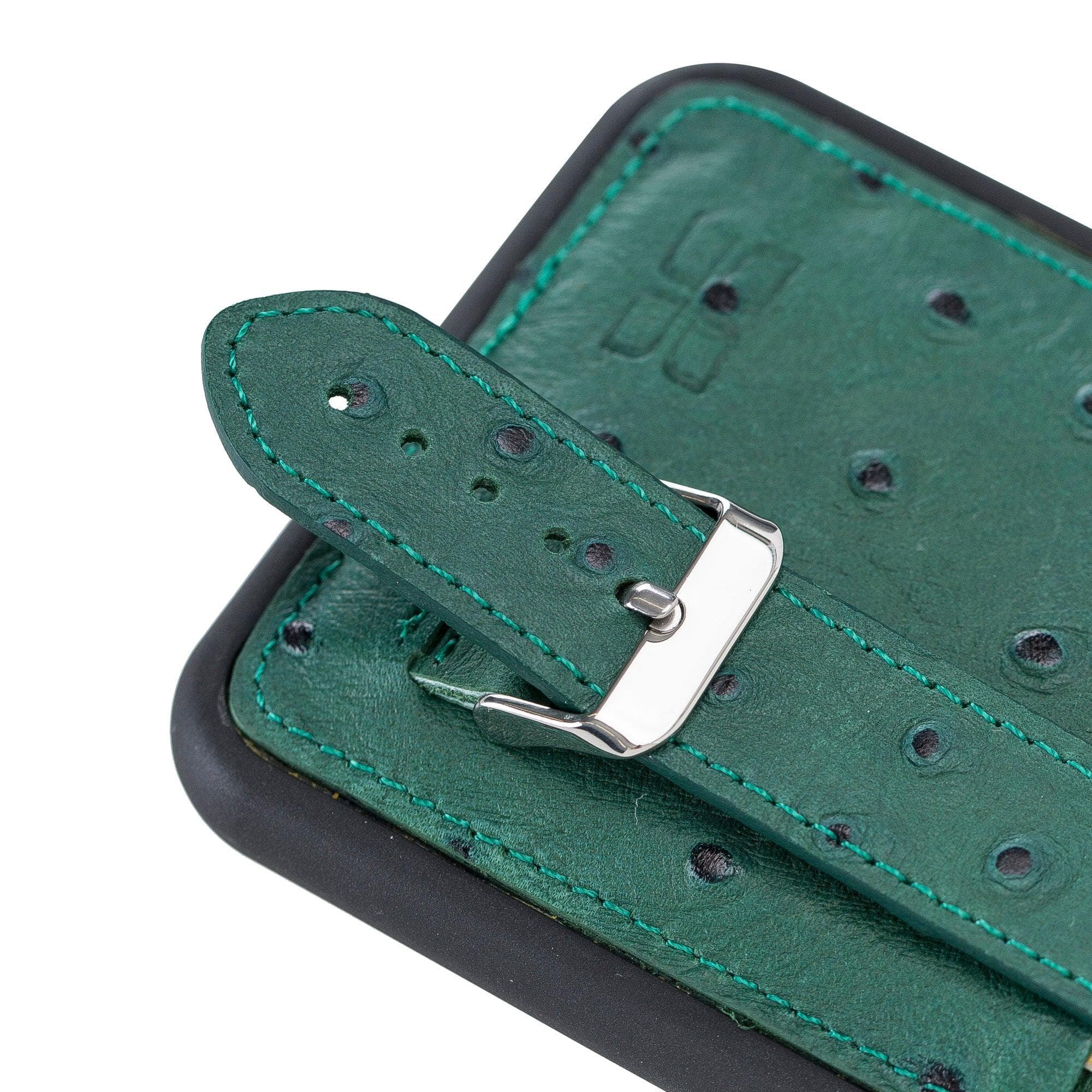 Flex Cover Card Holder iPhone 11 Series Genuine Leather Back Cover with Hand Strap