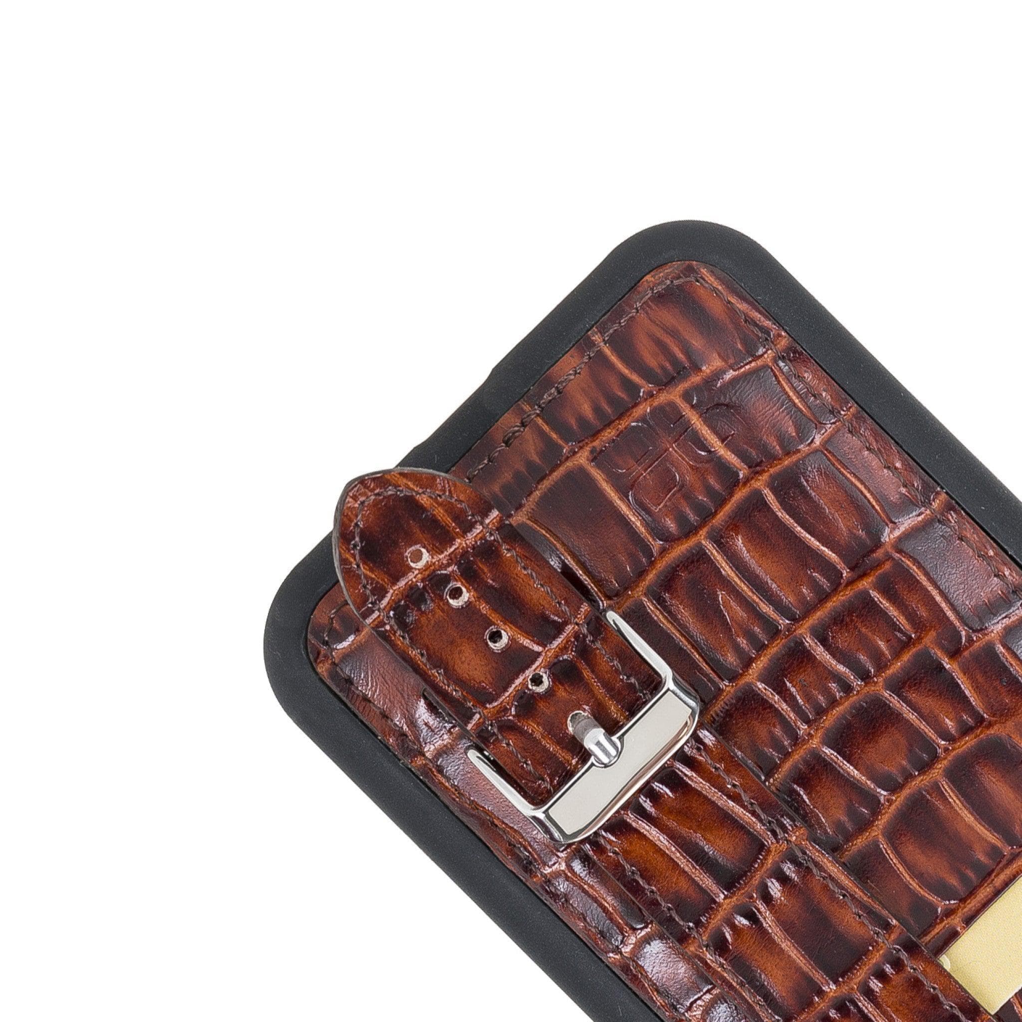 Flex Cover Card Holder iPhone 11 Series Genuine Leather Back Cover with Hand Strap