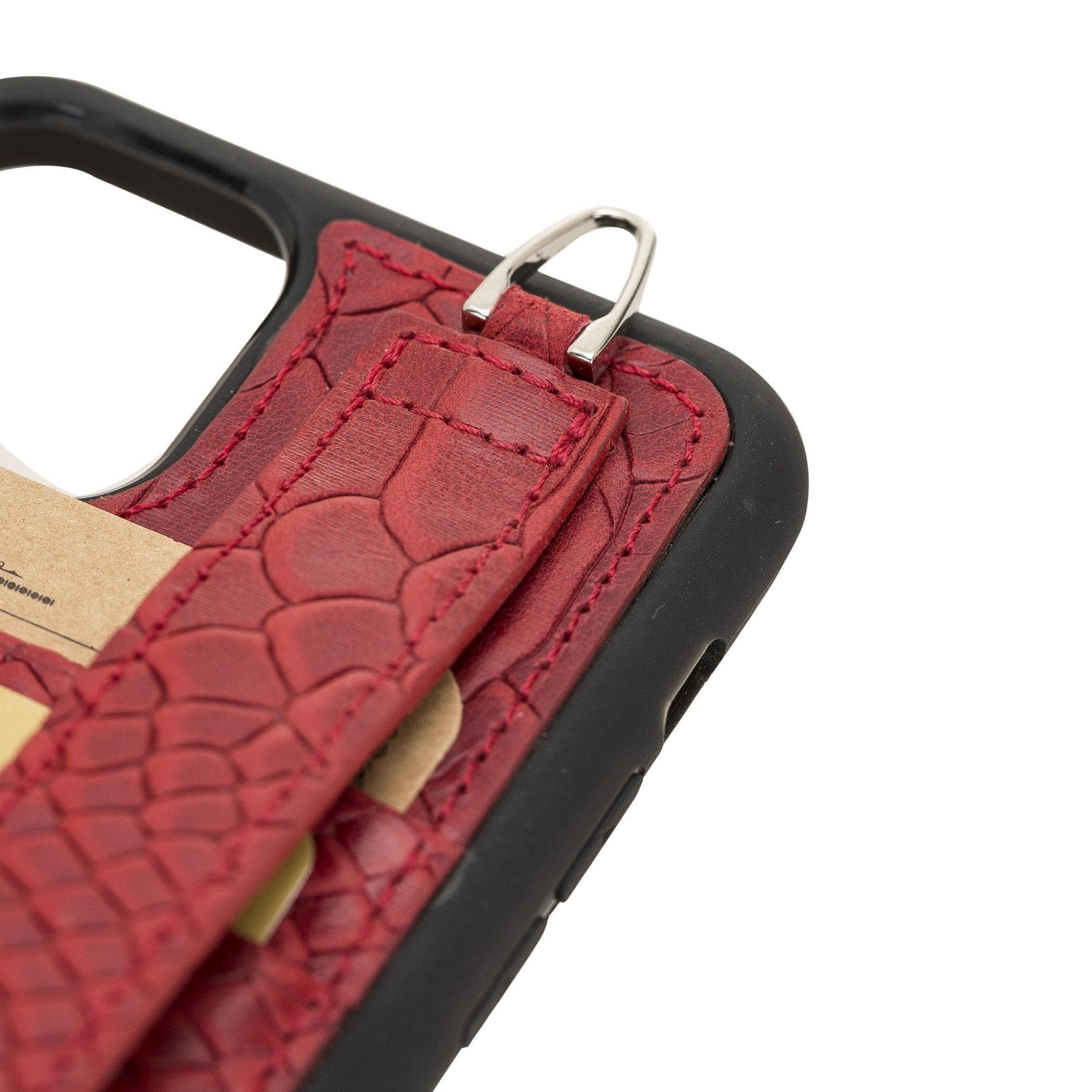Flex Cover Card Holder iPhone 11 Series Genuine Leather Back Cover with Hand Strap