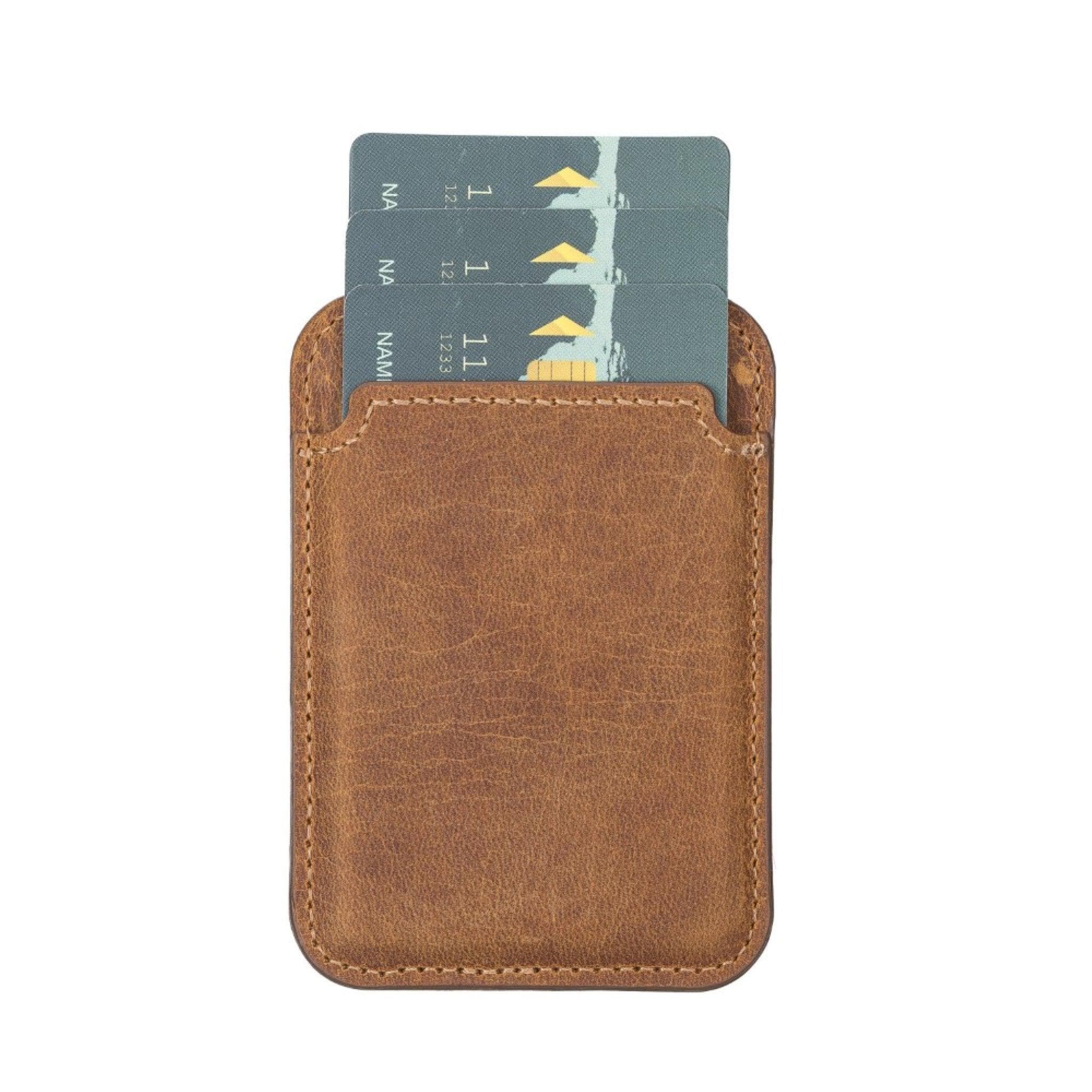 Martha NE Genuine Leather Magnetic Card Holder