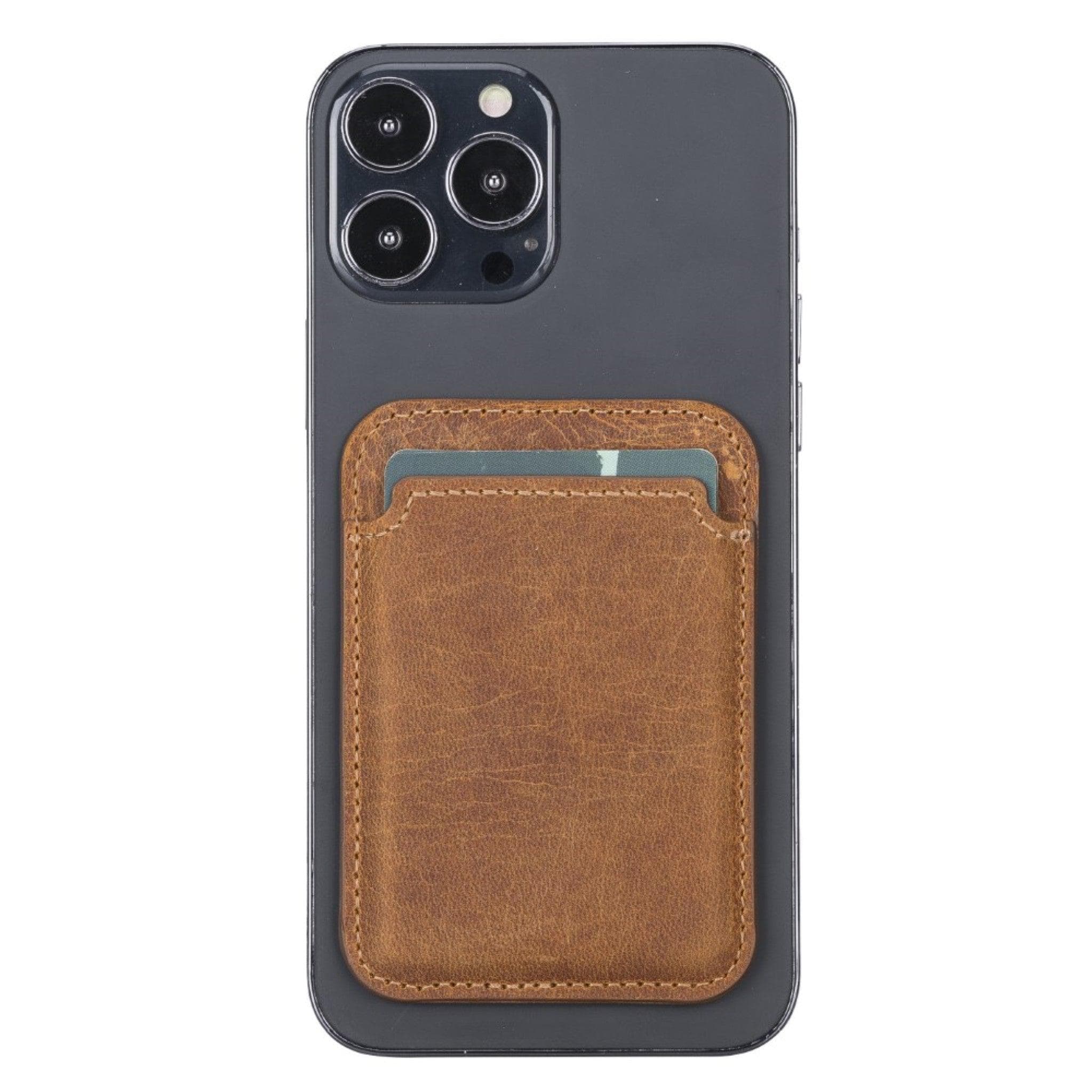 Martha NE Genuine Leather Magnetic Card Holder