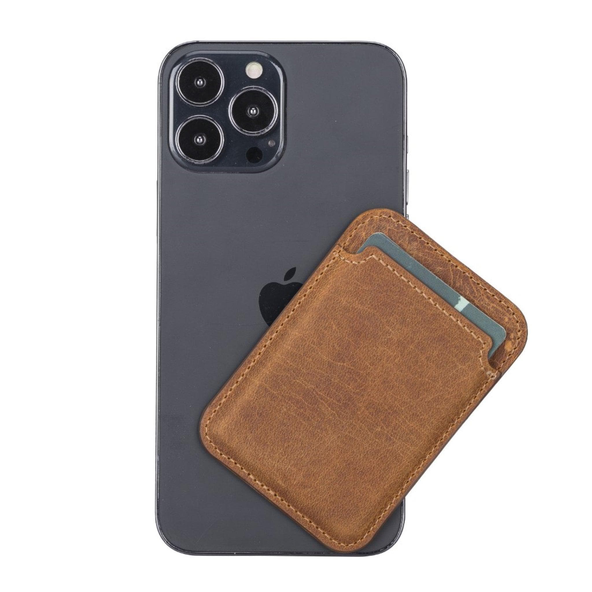 Martha NE Genuine Leather Magnetic Card Holder