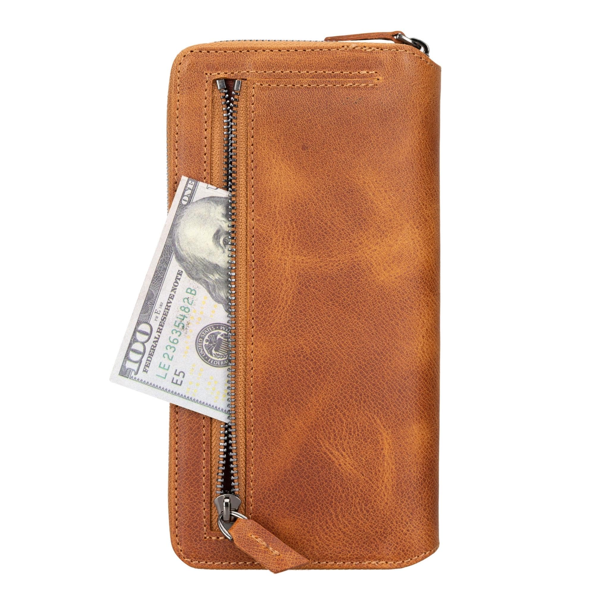 Samsung Galaxy S23 Series Zippered Leather Wallet Cases