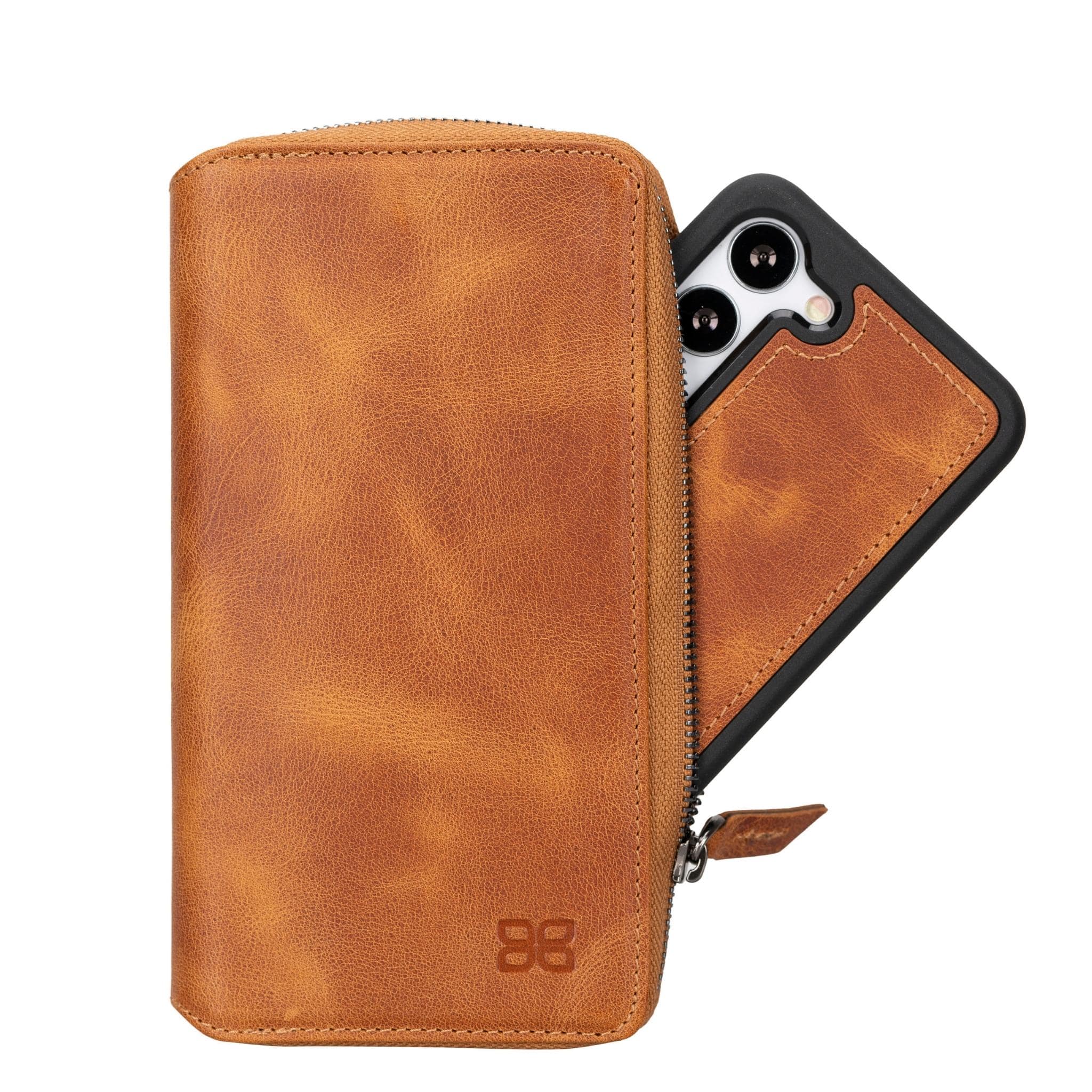 Samsung Galaxy S23 Series Zippered Leather Wallet Cases
