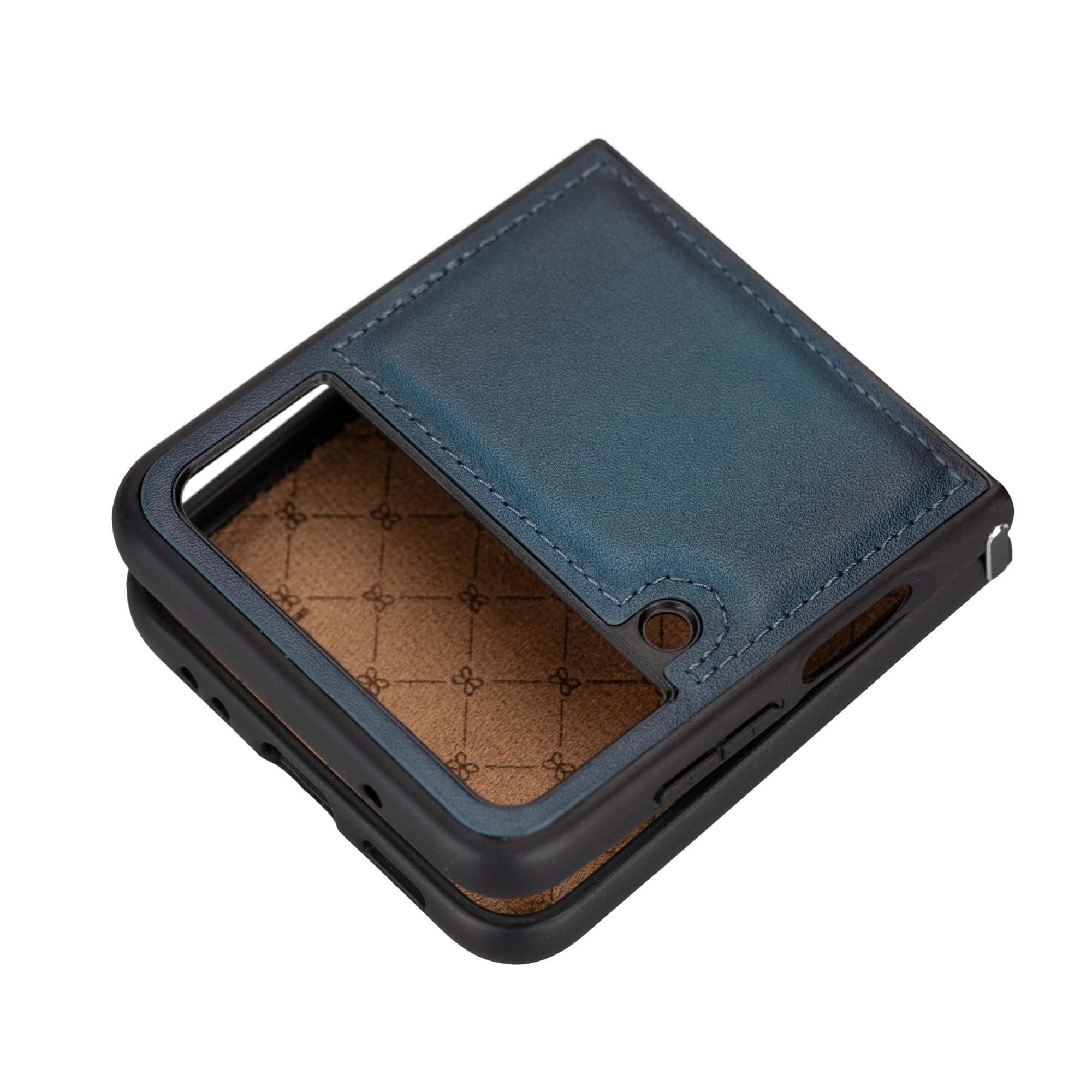 Leather Back Cover Case - Samsung Galaxy Z Flip 4 - FXC