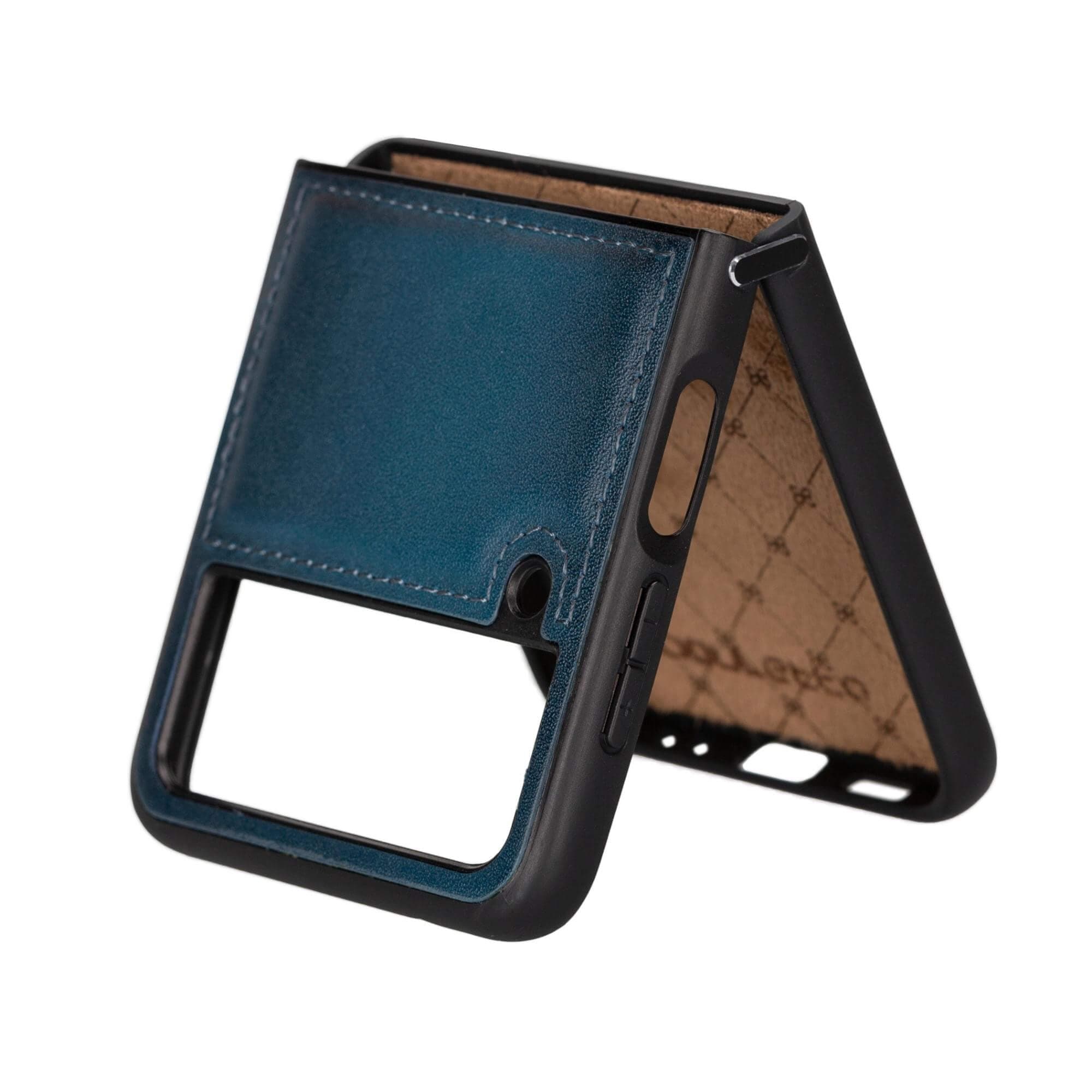 Leather Back Cover Case - Samsung Galaxy Z Flip 4 - FXC