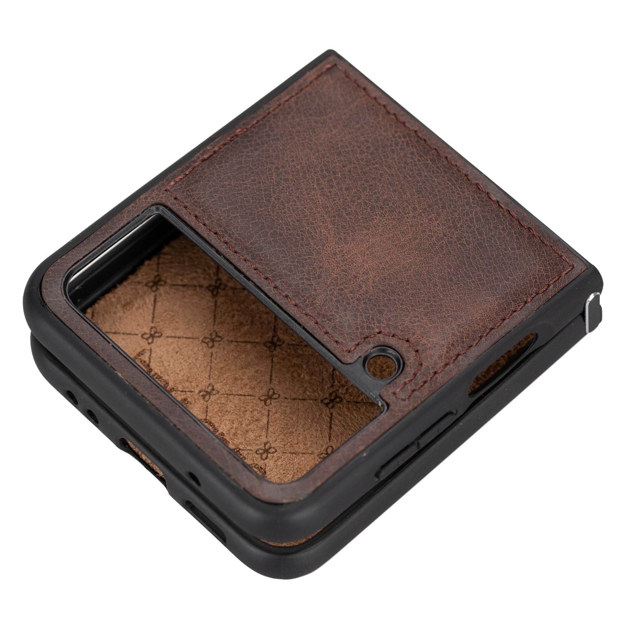 Leather Back Cover Case - Samsung Galaxy Z Flip 4 - FXC