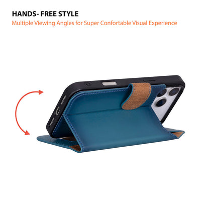 Magic iPhone 17 Pro Detachable Leather Wallet Case