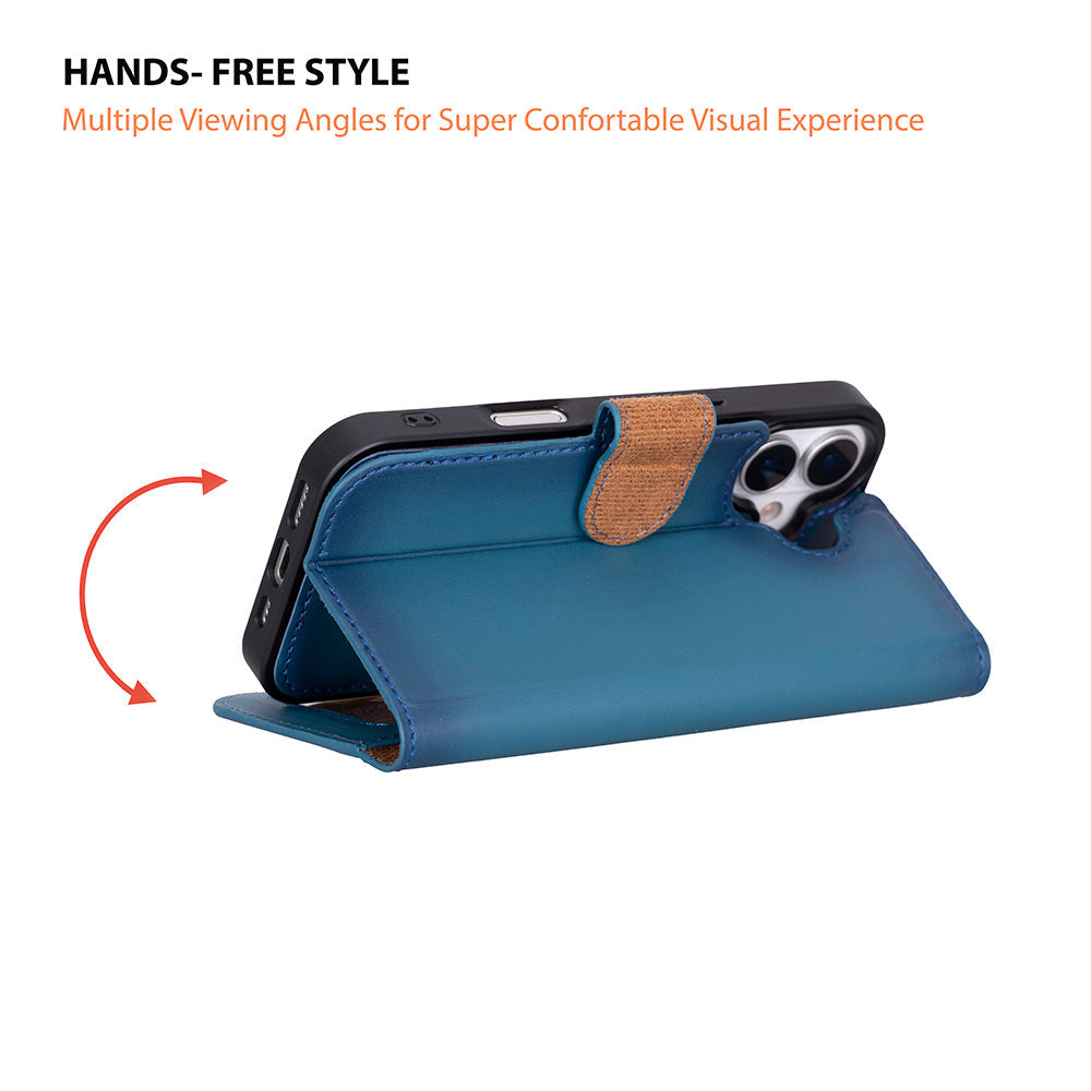 Magic iPhone 17 Detachable Leather Wallet Case
