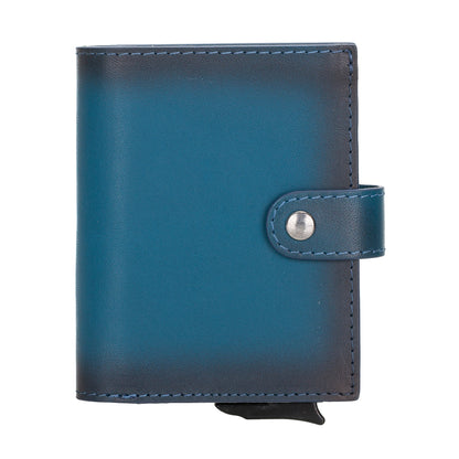 Palermo Zip Mechanical Genuine Leather Card Holder