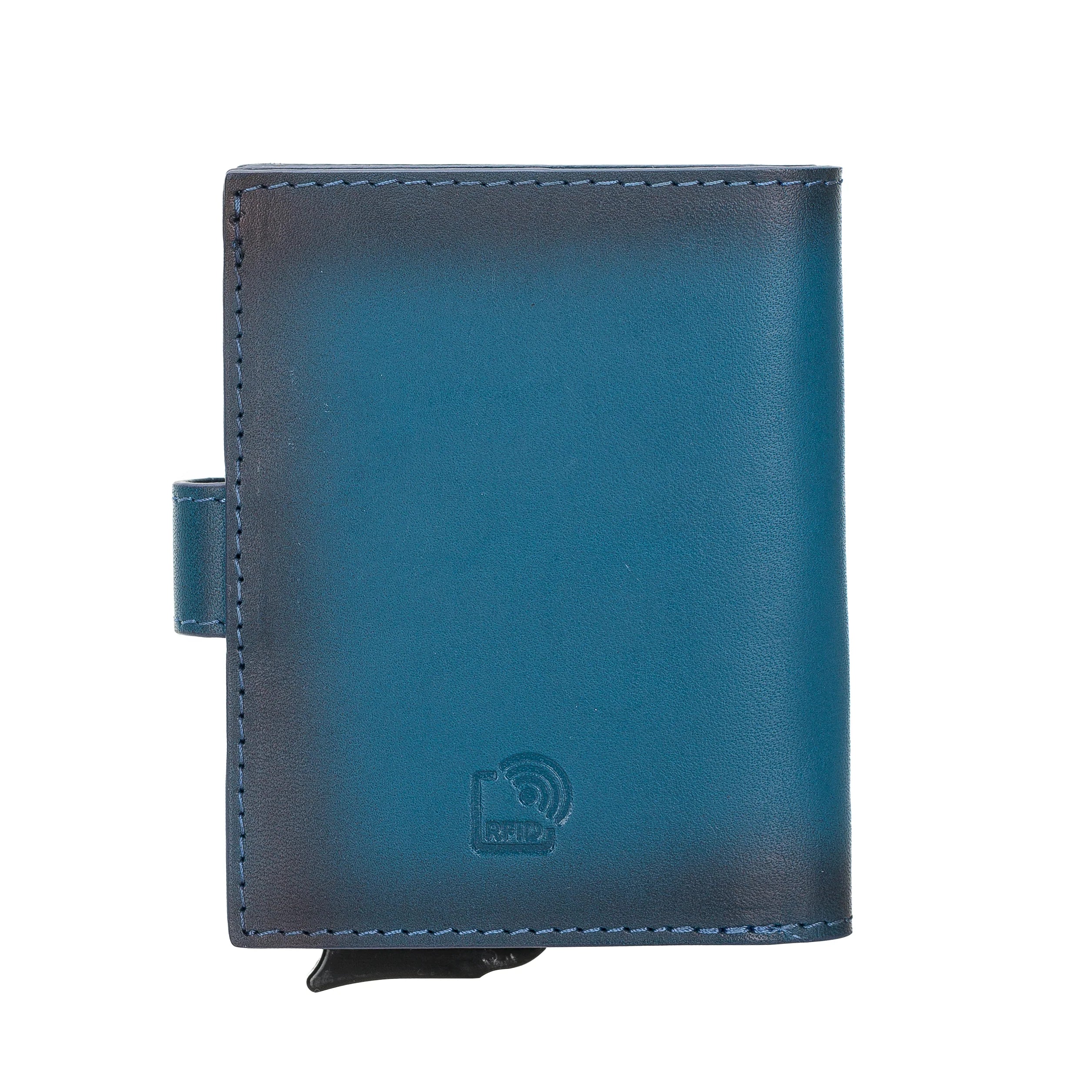 Palermo Zip Mechanical Genuine Leather Card Holder