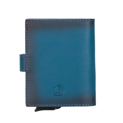 Palermo Zip Mechanical Genuine Leather Card Holder