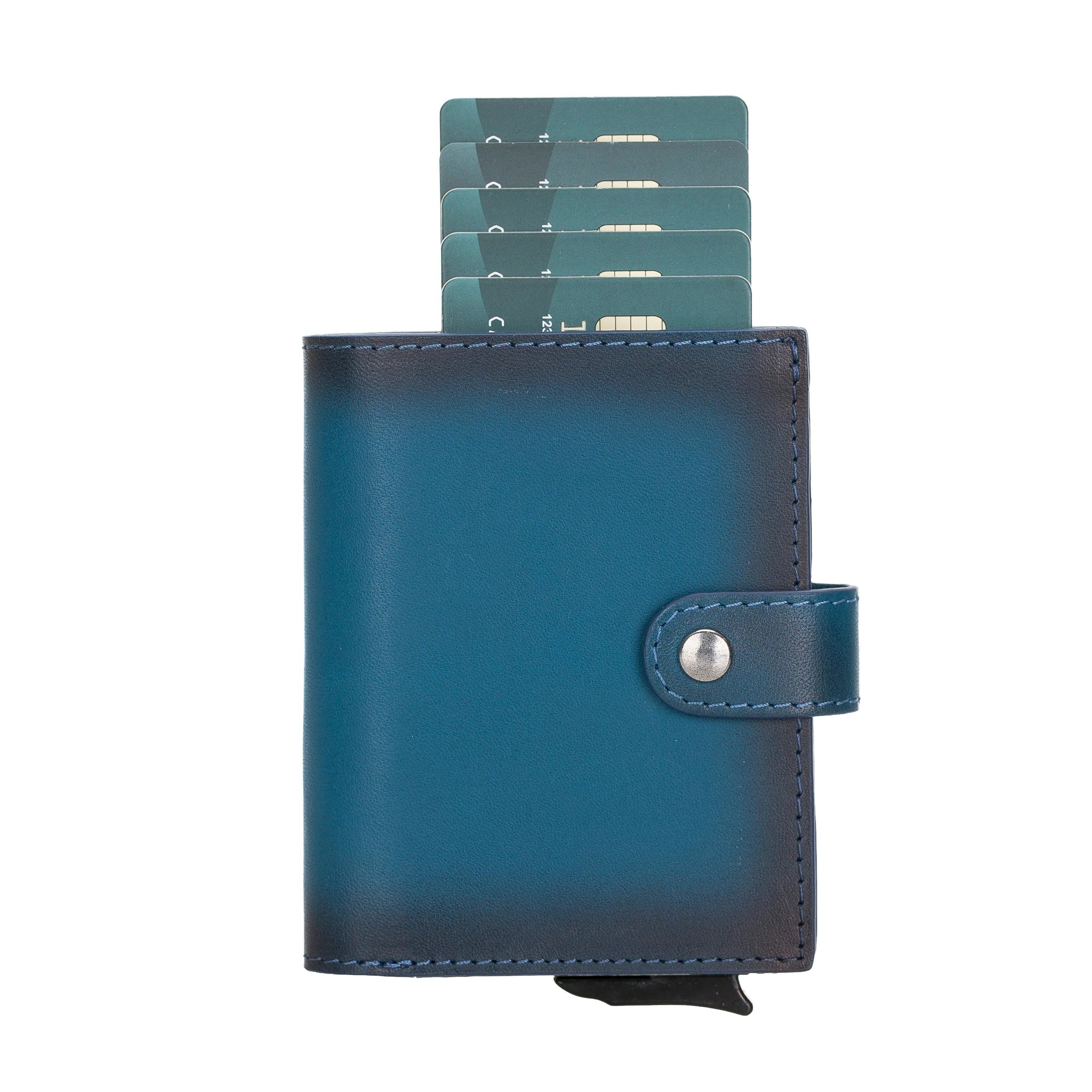 Palermo Zip Mechanical Genuine Leather Card Holder
