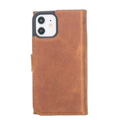 Santa iPhone 12 Mini Leather Detachable Wallet Case