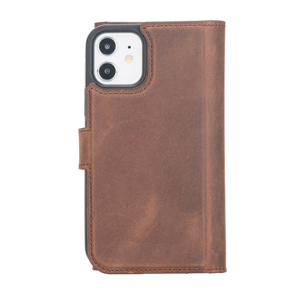 Santa iPhone 12 Mini Leather Detachable Wallet Case
