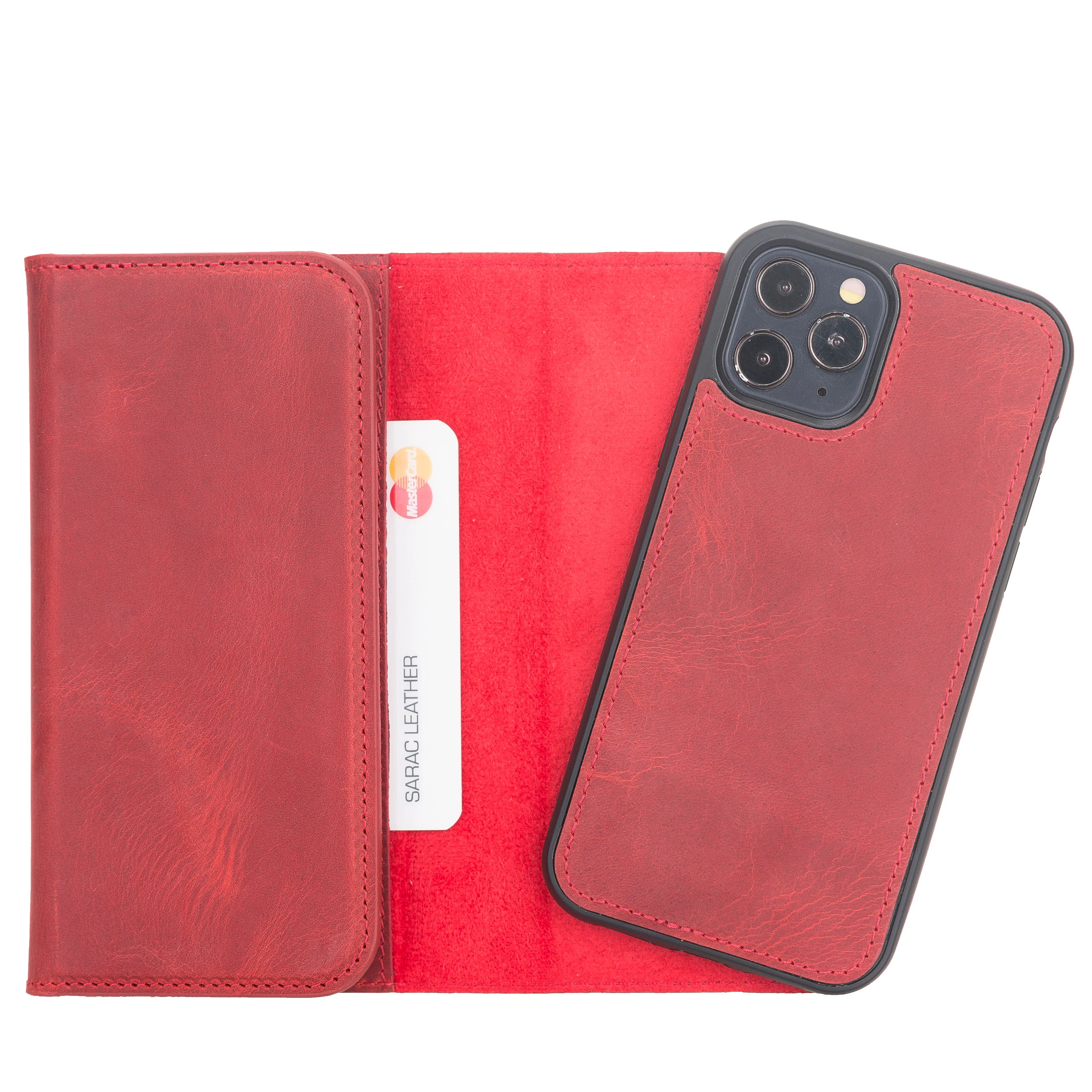 Santa iPhone 12 Pro Leather Detachable Wallet Case