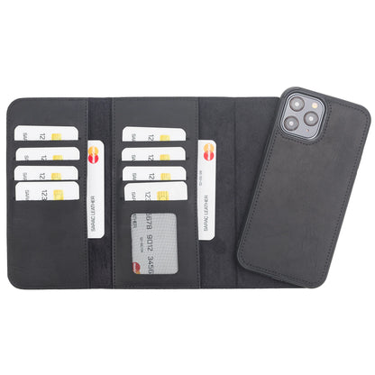 Santa iPhone 12 Pro Leather Detachable Wallet Case