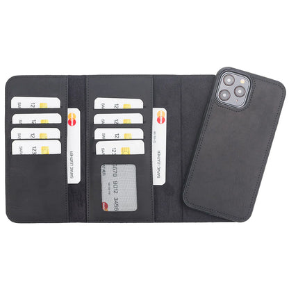 Santa iPhone 12 Pro Max Leather Detachable Wallet Case