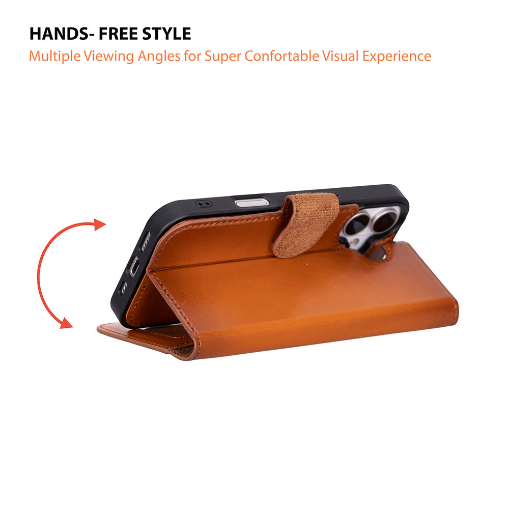 Magic iPhone 17 Detachable Leather Wallet Case