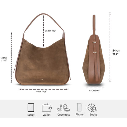 Carina Women's Suede Leather Bag