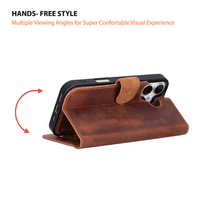 Magic iPhone 17 Leather Detachable Wallet Case