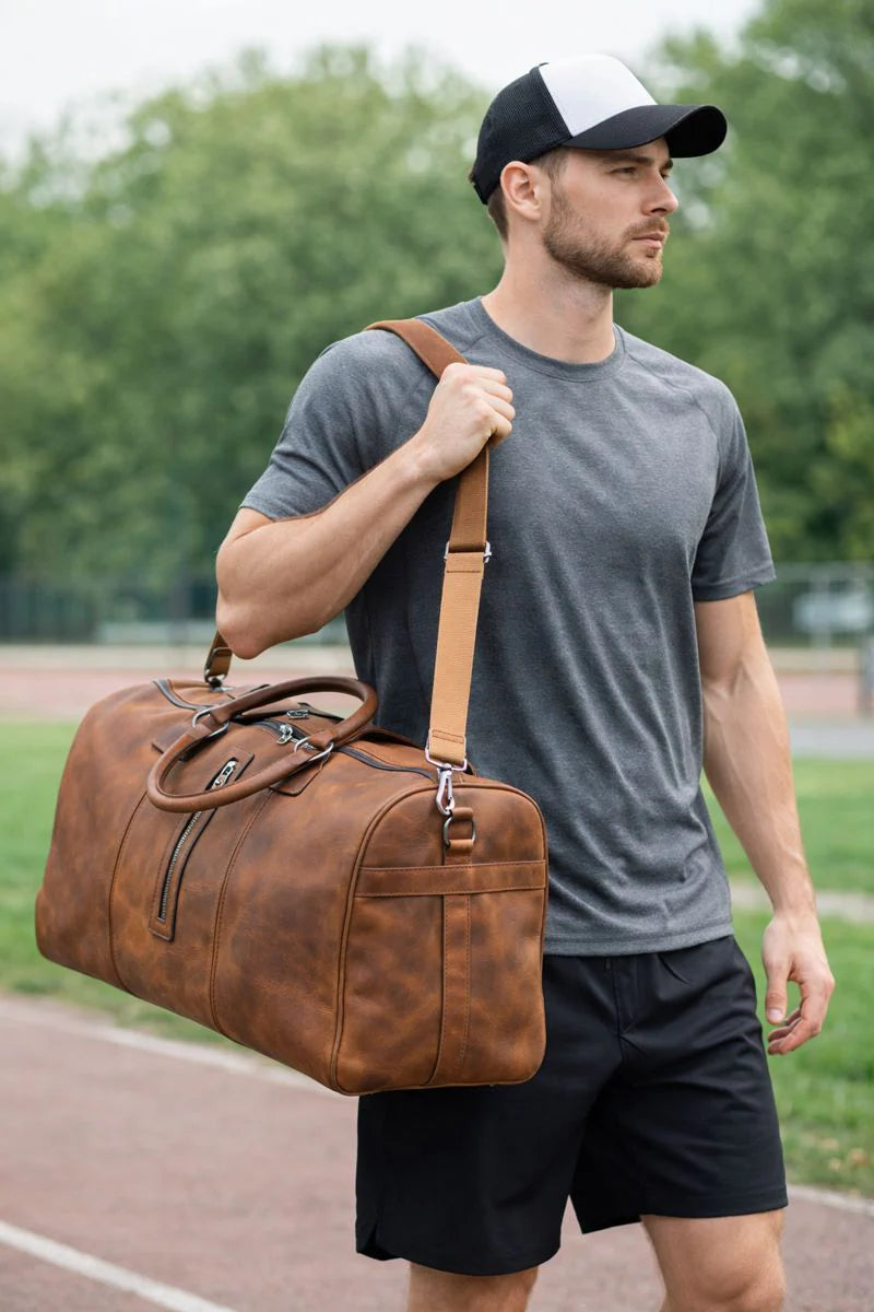 Aurora Leather Weekend Duffle Bag