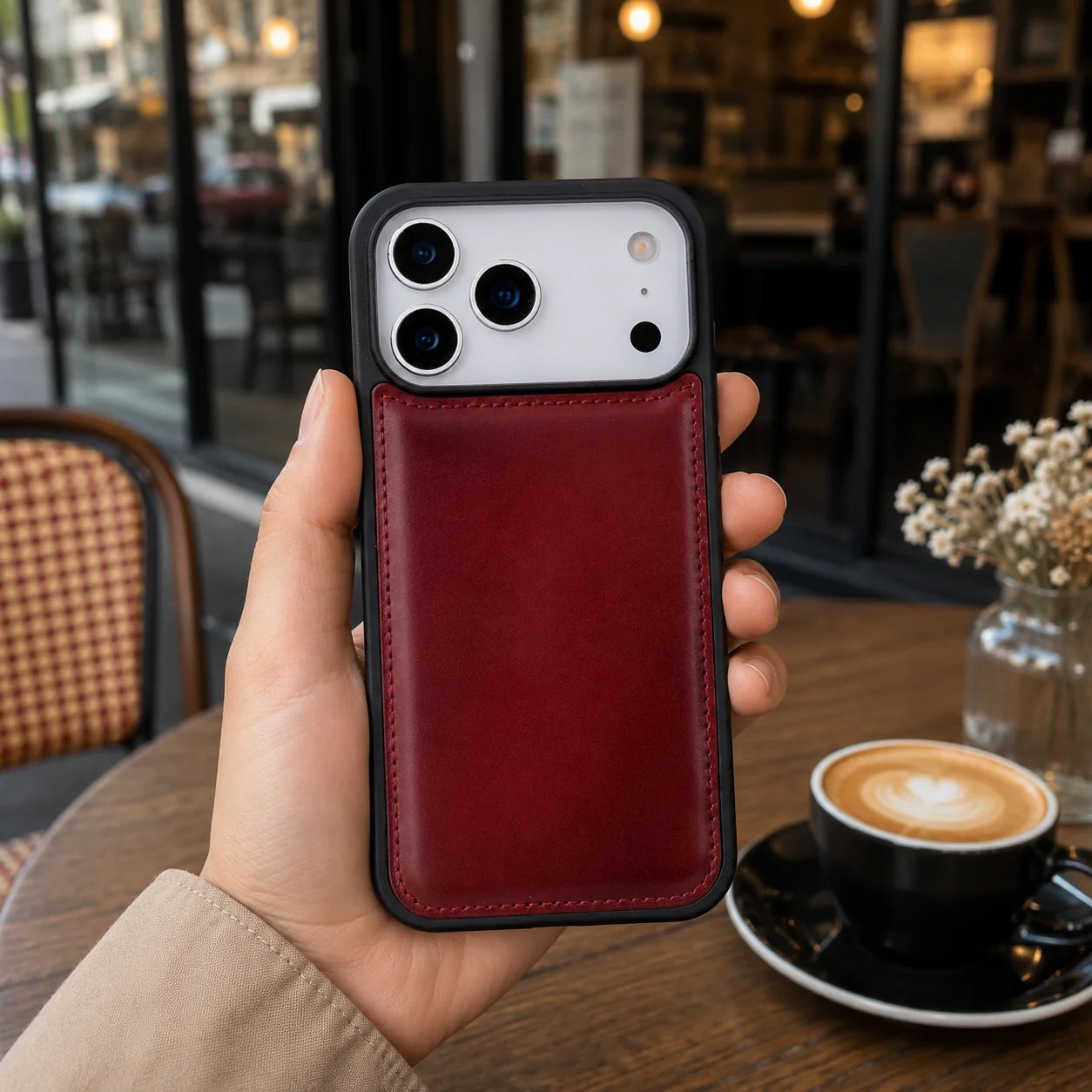 Flex Cover iPhone 17 Pro Max Leather Case
