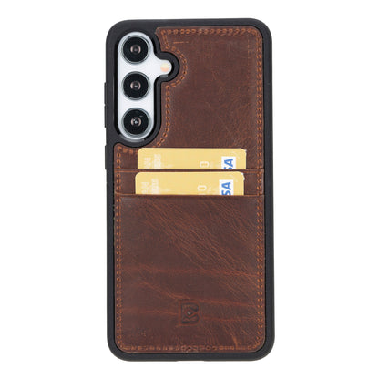 Flex Cover Leather Samsung Galaxy S25 Case with Card Holder