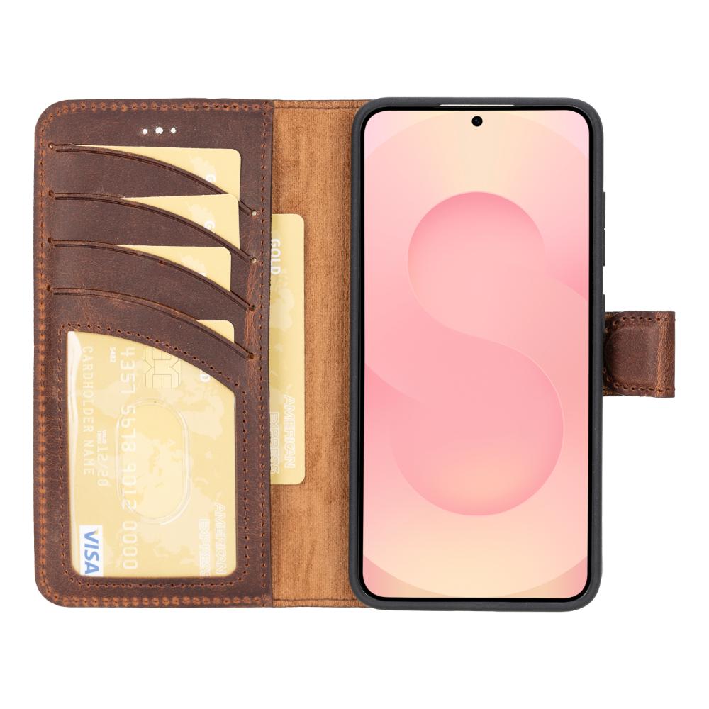 Magic Samsung Galaxy S25 Leather Detachable Wallet Case