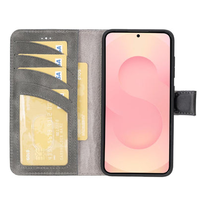 Magic Samsung Galaxy S25 Leather Detachable Wallet Case