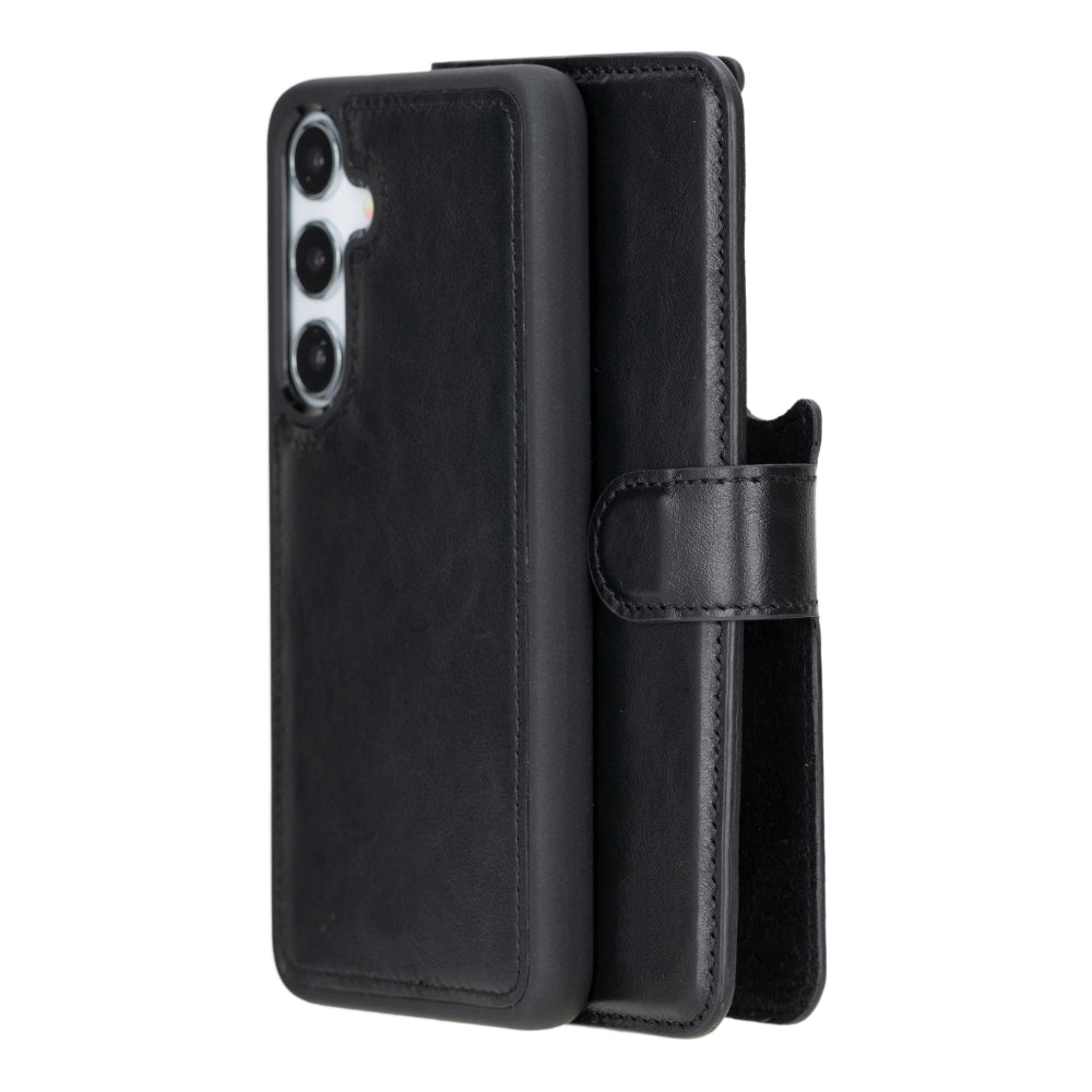 Magic Samsung Galaxy S25 Plus Detachable Leather Wallet Case