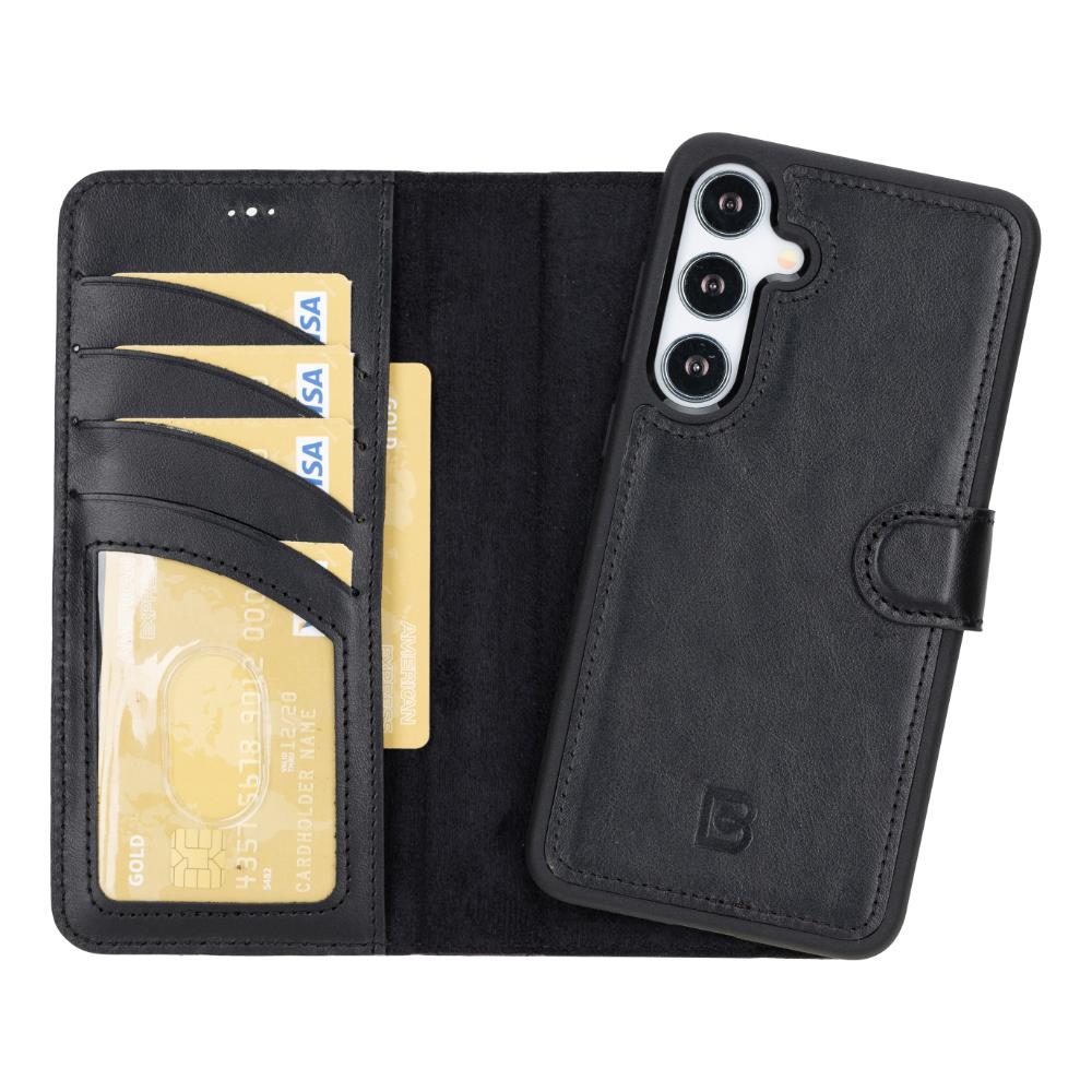 Magic Samsung Galaxy S25 Leather Detachable Wallet Case