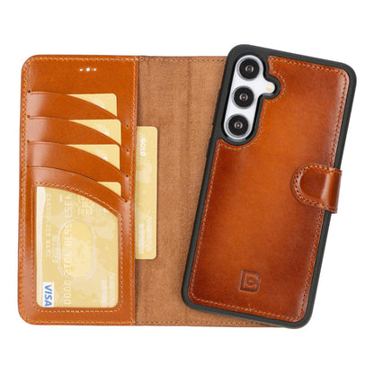 Magic Samsung Galaxy S25 Plus Leather Detachable Wallet Case