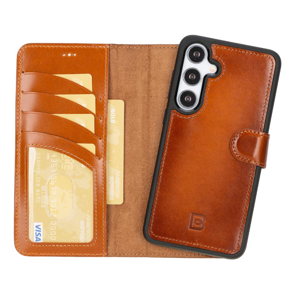 Magic Samsung Galaxy S25 Leather Detachable Wallet Case