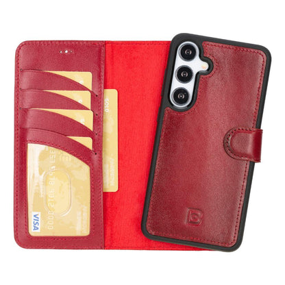 Magic Samsung Galaxy S25 Leather Detachable Wallet Case